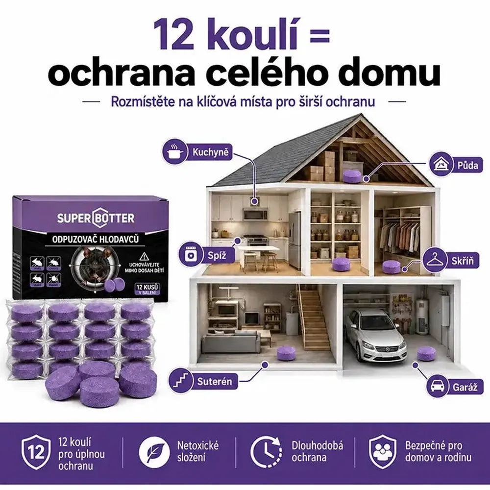 Přírodní vonné odpuzující puky proti škůdcům – ochrana proti různým škůdcům pro dům, garáž i venkovní prostory