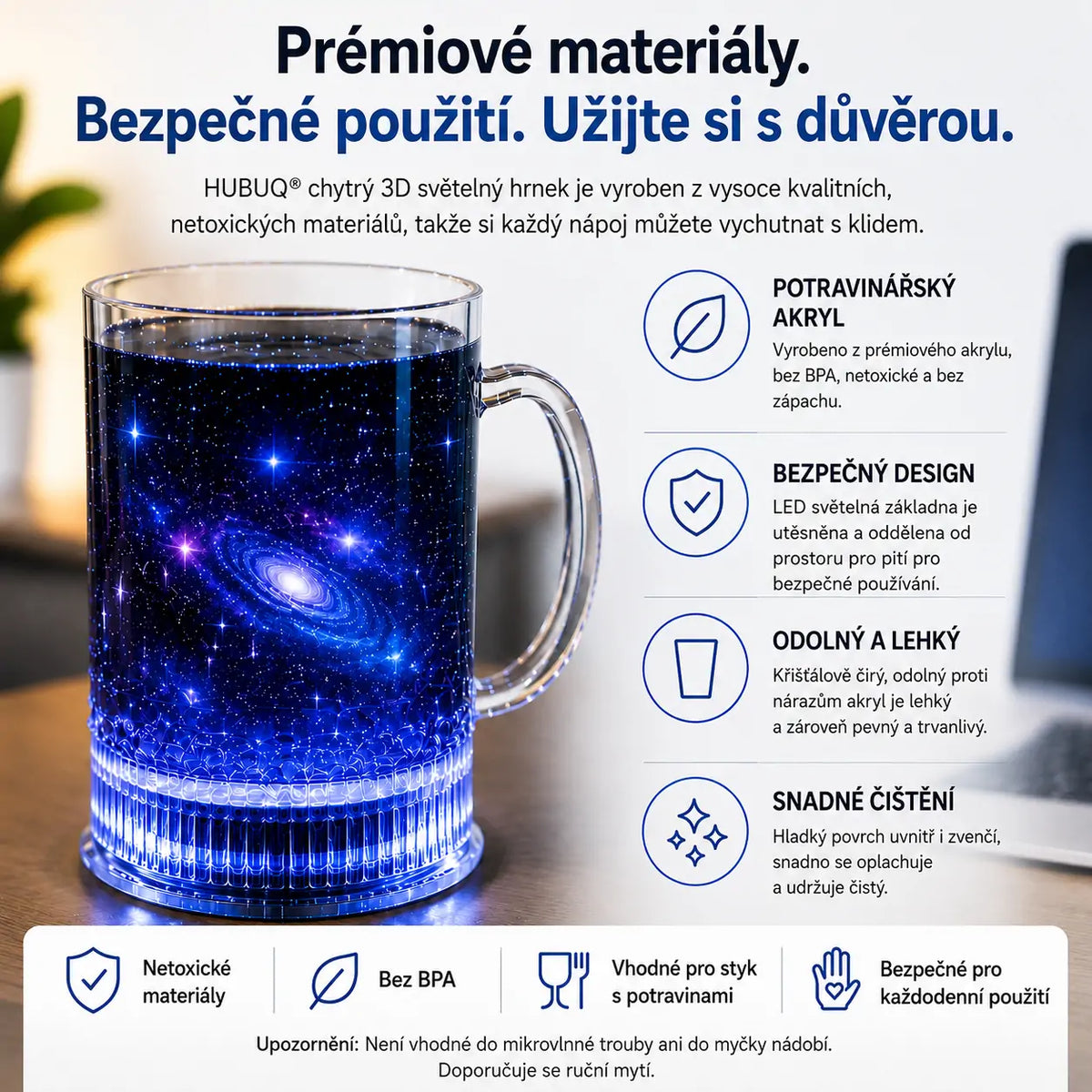 |⚡🔥 2026 Obrovská sleva 70% OFF | 🪄 HUBUQ® Inteligentní akrylový svítící hrnek