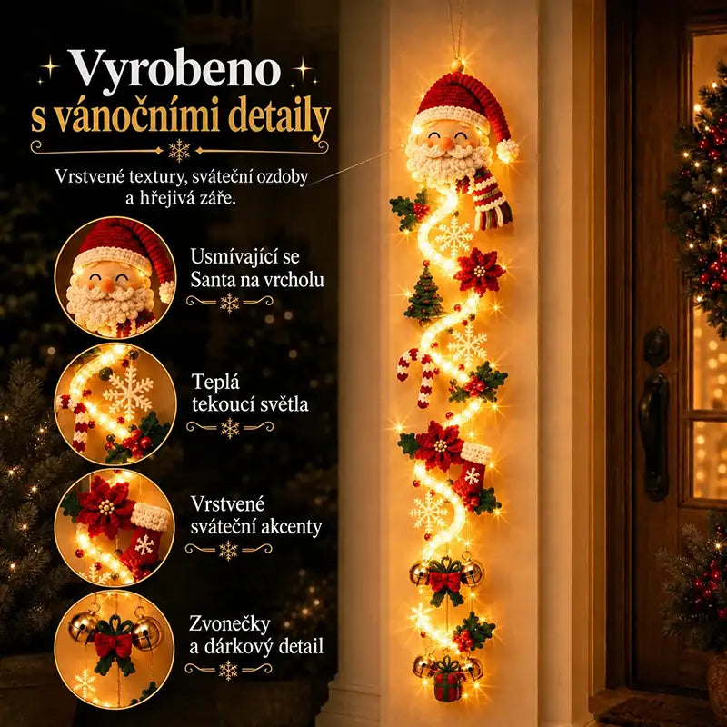 |⏳ Poslední den! Sleva 70 % – 🎄🎅 Svítící vánoční dekorace MerryCascade™ | 6 svátečních motivů ✨