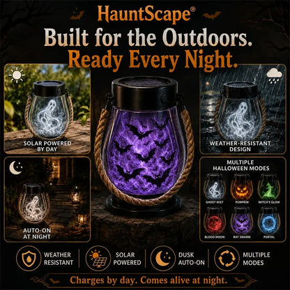 | 🔥 Speciální Halloweenský Výprodej! 🎃 | 💡👻 Pohlcující Halloweenská Lucerna HauntScape® 10 v 1, Automatické Zapnutí při Setmění 🔥