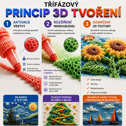 Dnes ušetříte 70 %🔥 丨🌿Topacme® 3D reliéfní pero – proměňte ploché kresby v hmatatelné 3D umění