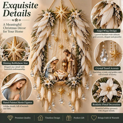 SAVE 70% BEFORE IT'S GONE👼 Heavenly Angel Wings Nativity Light✨