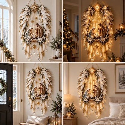 SAVE 70% BEFORE IT'S GONE👼 Heavenly Angel Wings Nativity Light✨