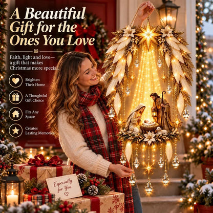 SAVE 70% BEFORE IT'S GONE👼 Heavenly Angel Wings Nativity Light✨