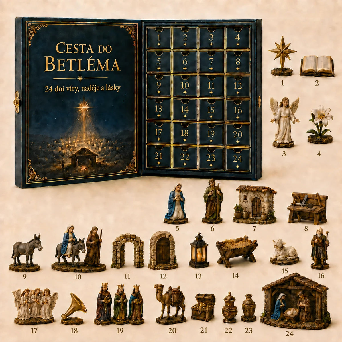 Limitovaná edice! 🔥 🎉Pouze 200 kusů! 🌟🎄Adventní kalendář Cesta do Betléma 2026