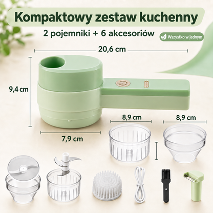 POSLEDNÍ DEN – SLEVA 70 % 🔥✨ Ruční elektrický sekáček 4 v 1