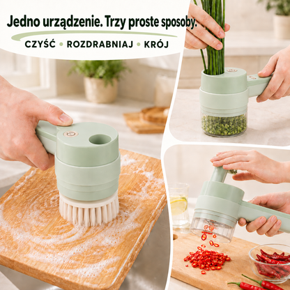 POSLEDNÍ DEN – SLEVA 70 % 🔥✨ Ruční elektrický sekáček 4 v 1