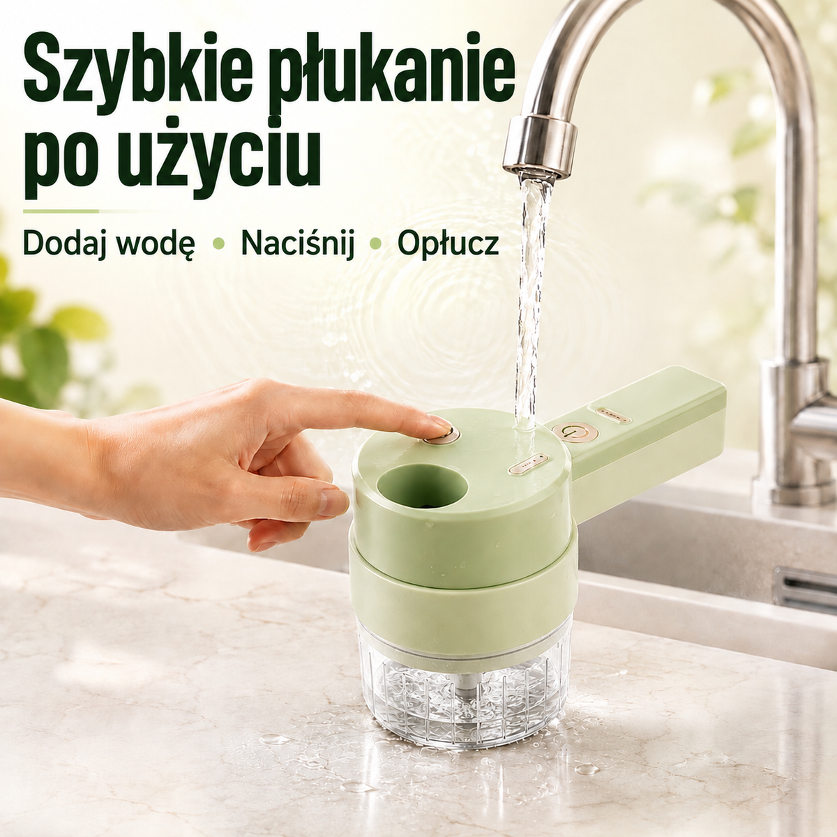 POSLEDNÍ DEN – SLEVA 70 % 🔥✨ Ruční elektrický sekáček 4 v 1