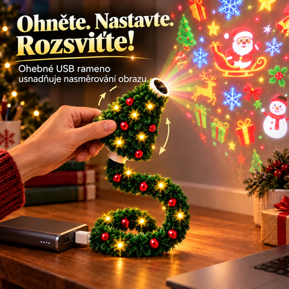 Vánoční USB projektor se 6 motivy – 5