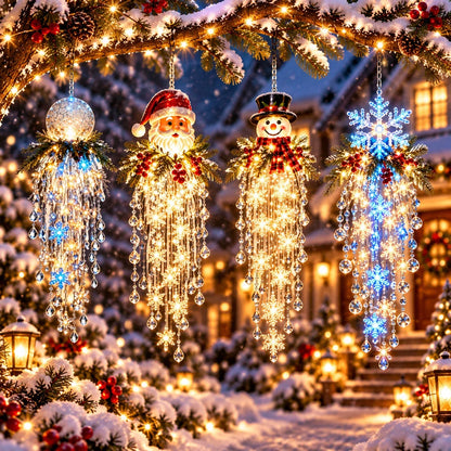 Smart Snowflake Led Crystal Cascade Christmas Snowflake LED Hanging Light ️ – Naturesory