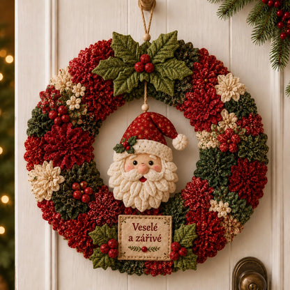 Sleva 70 % – poslední den🔥 – 🎄💐 DIY sada na 3D látkový věnec