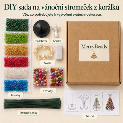 MerryBeads™ Sada na vánoční stromeček z korálků