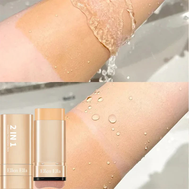 | 🔥SLEVA 70 % POUZE TEĎ! |🌿2 IN 1 Foundation Stick with Brush SPF 25 PA++ 16 Hours Waterproof And Sweatproof | Morena-friendly