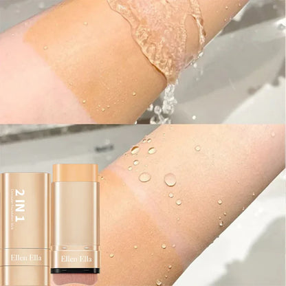 | 🔥SLEVA 70 % POUZE TEĎ! |🌿2 IN 1 Foundation Stick with Brush SPF 25 PA++ 16 Hours Waterproof And Sweatproof | Morena-friendly