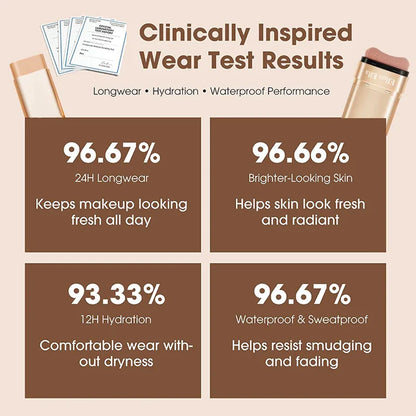 | 🔥SLEVA 70 % POUZE TEĎ! |🌿2 IN 1 Foundation Stick with Brush SPF 25 PA++ 16 Hours Waterproof And Sweatproof | Morena-friendly