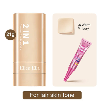 | 🔥SLEVA 70 % POUZE TEĎ! |🌿2 IN 1 Foundation Stick with Brush SPF 25 PA++ 16 Hours Waterproof And Sweatproof | Morena-friendly