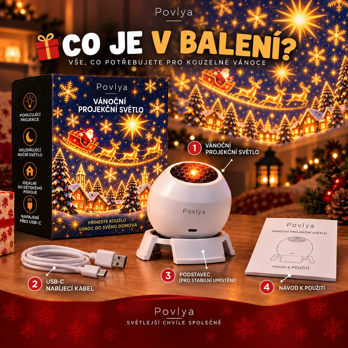 🎄 Kouzelná vánoční světla ✨ Rozsviťte sváteční kouzlo