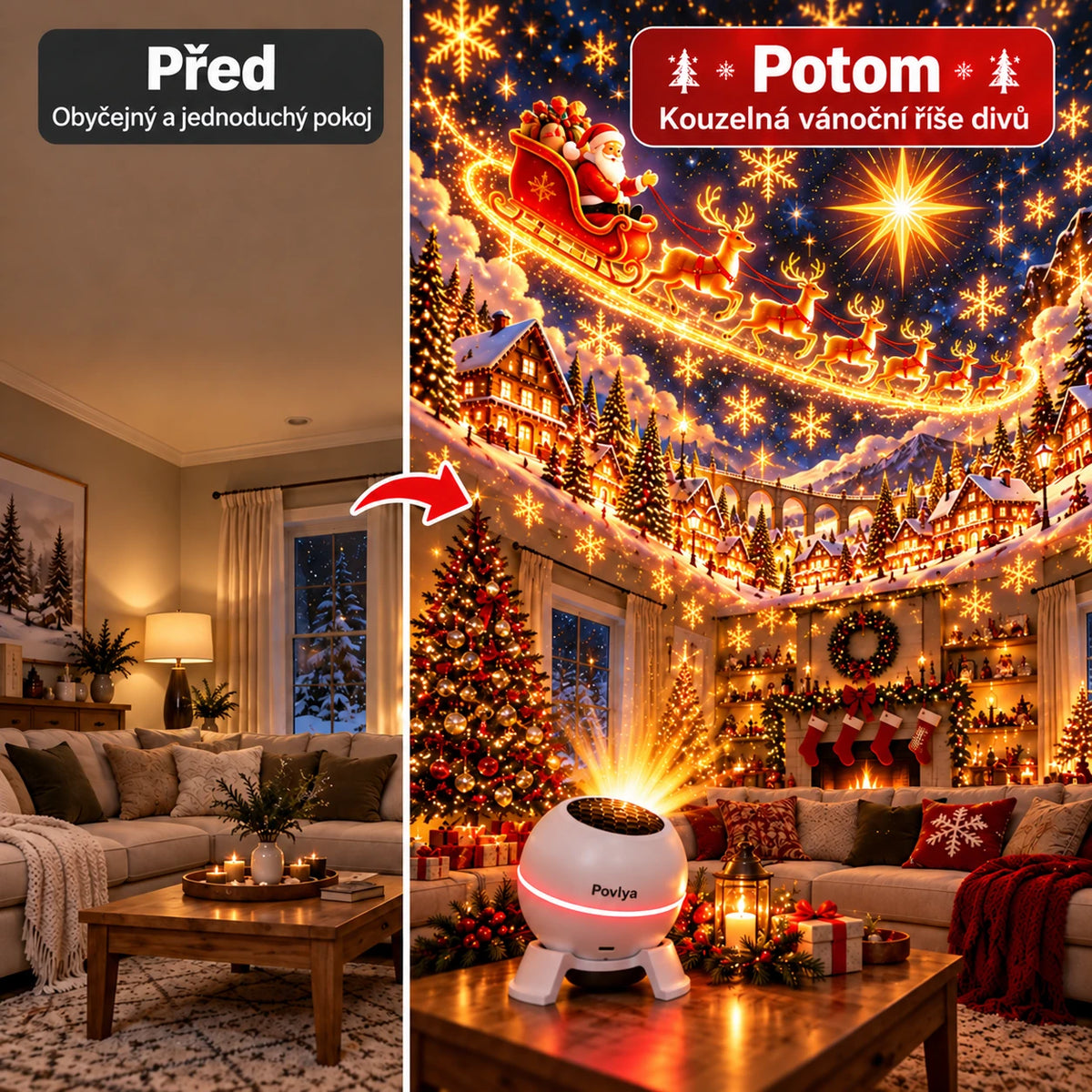 🎄 Kouzelná vánoční světla ✨ Rozsviťte sváteční kouzlo
