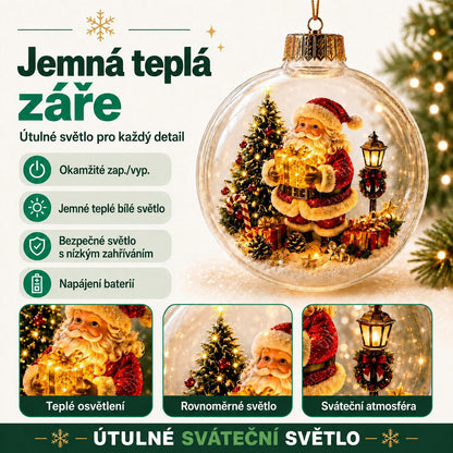 Naturesory svítící vánoční diorámová ozdoba - 7