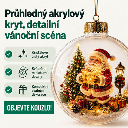Naturesory svítící vánoční diorámová ozdoba - 8