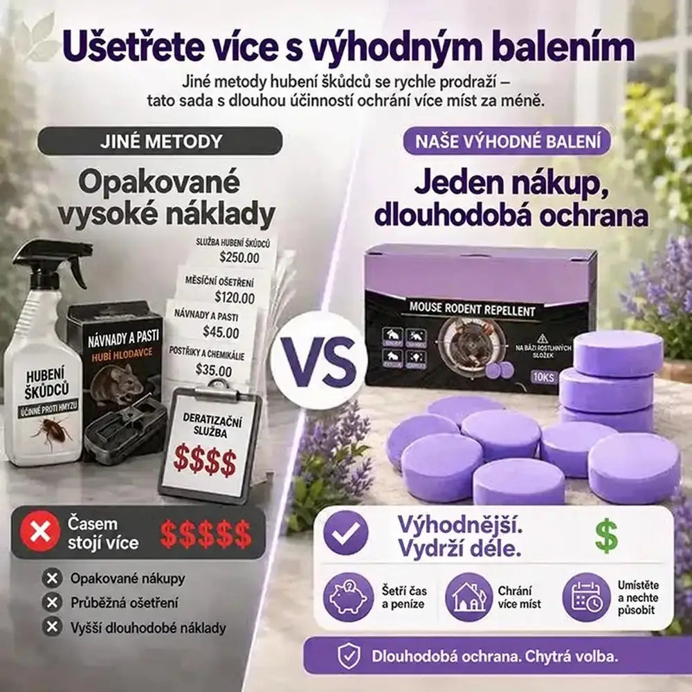 Přírodní vonné odpuzující puky proti škůdcům – ochrana proti různým škůdcům pro dům, garáž i venkovní prostory