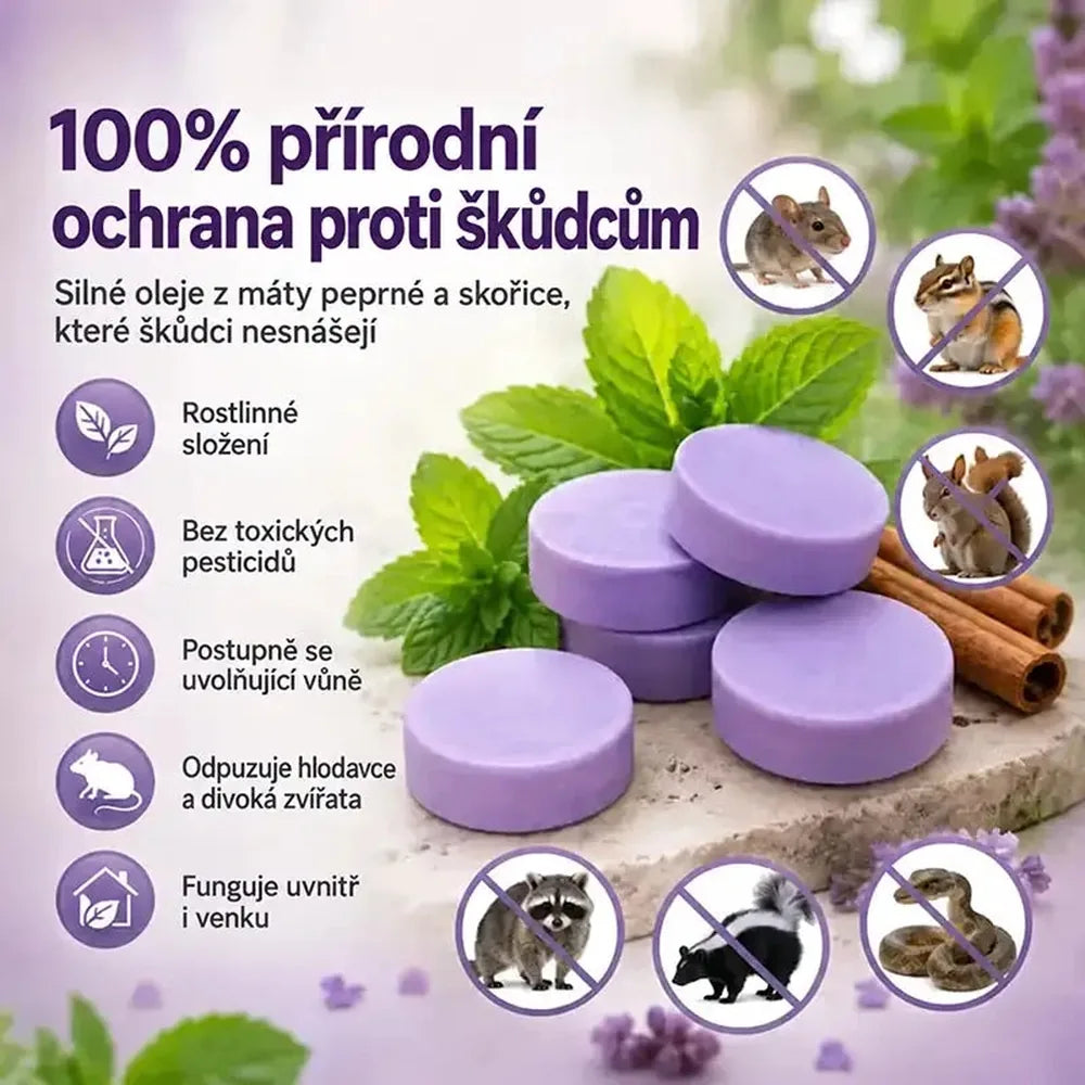 Přírodní vonné odpuzující puky proti škůdcům – ochrana proti různým škůdcům pro dům, garáž i venkovní prostory