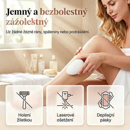 Bezbolestná krystalová depilační kostka